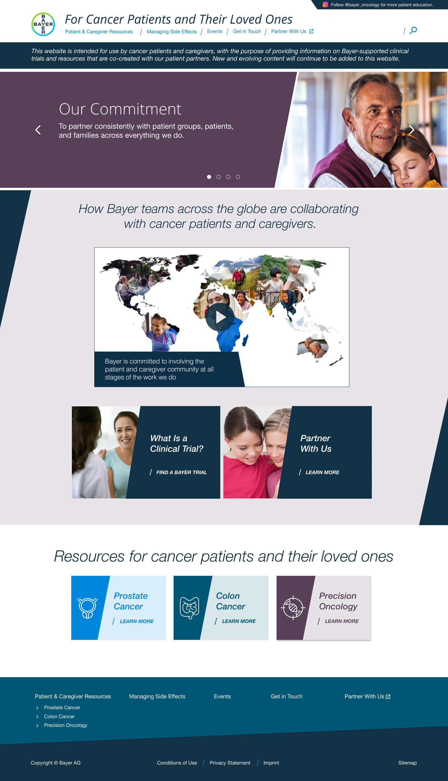 Bayer Pharmaceuticals Web Portal Desktop Design 1